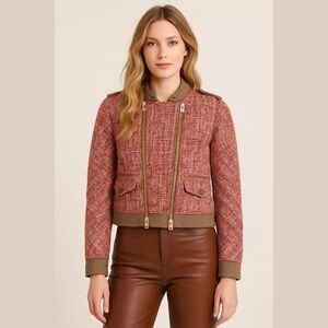 ⭐️Host Pick⭐️BCBG Tweed Jacket motto Xs